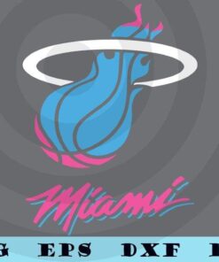 New heat miamis Basketball team sport men Customizable Layered Svg, Svg Eps Png Dxf