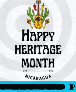 NICARAGUA, National Hispanic Heritage Month, Spain, Mexico, The Caribbean, Central and South America Language Culture Customizable PNG