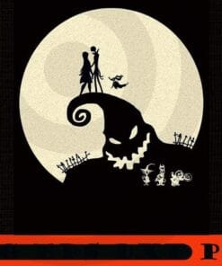 Nightmare love Poster , The Nightmare Before Christmas, Halloween Disney Film, Scary Film, Halloween 2021, Customizable PNG