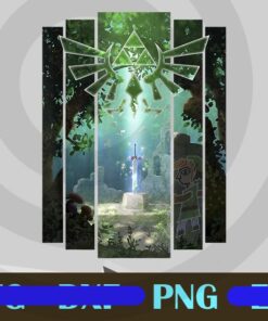 Nintendo Zelda The Master Sword Lost Woods Artwork, The Legend of Zelda, Breath of the Wild,Video game series Customizable PNG