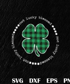 Not Lucky Blessed, St PatrickÂ’s Day, Romans, Saint Paddy's Day, Blessed Gift, St Patrick's Day Blessed Layered Svg Eps Png Dxf