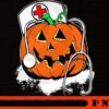 Nurse Halloween pumpkin Emoji png, Halloween 2021, Halloween Theme, Horror Halloween, Funny Scary Cute Halloween gift, Customizable PNG