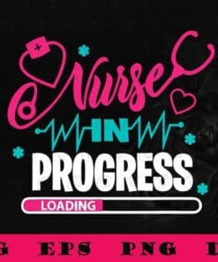 Nurse Progress, Nursing School, Loading To Be Nurse, Future Nurse, Nurse Life, Graduating Personalized Gift,SVG PNG DXF, EPS, PDF