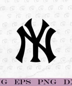 NY, New York, New York City, NY Logo, Yankees Logo, Baseball Lover, Yankees Lover, Layered Svg Eps Png Dxf