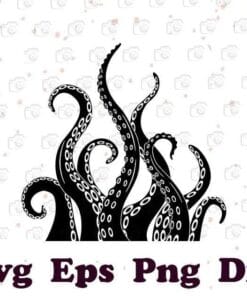 Octopus Tentacles Svg, Octopus Svg, Tentacle Svg, Tentacles, Kraken Svg, Tentacles, animal,Layered SVG, DXF, PNG, EPS