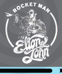Official Elton John Rocketman Point Black & White film Customizable Png