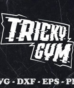 Official Tricky Gym Screen Logo, Tricky Gym, Workout, SVG PNG DXF, EPS, PDF