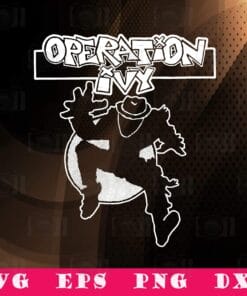 Operation Ivy Logo, Ska Man Guy, 2 Tone Ska, Official Merch Game Goku Supernatura, SVG PNG DXF, EPS, PDF