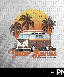 Outer Banks PNG Retro travel Sublimations, Pogue Life Png, Sublimation design download Customizable PNG