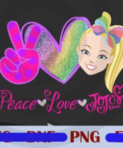 Peace Love Jojo Siwa, Joelle Joanie, JoJo Lovers, Dance Moms, Boomerang, Kid in a Candy Store, Png