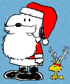 Peanuts Snoopy Woodstock Antlers Santa, Snoopy, Woodstock Baby, Layered SVG, DXF, PNG, EPS