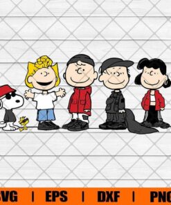 Peanuts Squad Svg, Snoopy Svg, Schroeder Svg, Charlie Brown Svg, cartoon, Lucy Svg, Layered SVG, DXF, PNG, EPS