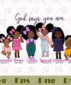 Peekaboo girl with puff afro ponytails, African American kids, Ankara Black girl, God says you are unique special lovely, SVG PNG DXF, EPS, PDF