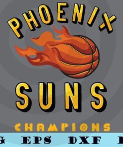 Phoenix Basketball Valley of the Sun Arizona 2021 Champions T-Shirt Customizable Layered Svg, Svg Eps Png Dxf