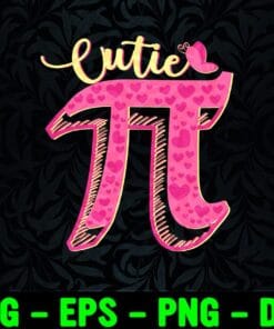 Pie Day Girly, Cutie 3.14, Cutie Pi, Pi Day, Pi Sympol, Pink Pi, Hearts, Butterfly, Happy Pi Day, Math Lover, Gift for Math Teacher, Layered Svg Eps Png Dxf