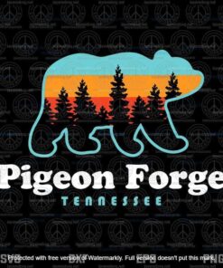 Pigeon Forge TN - Bear Great Smoky Mountains Layered Svg, Svg Eps Png Dxf