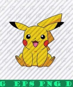 Pikachu, Pokemon Japan Anime, Pokémon Nintendo, Video Game, Manga, Anime, Love Pikachu, Powerful Electrical Layered Svg Eps Png Dxf