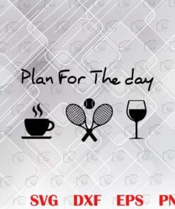 Plan For The Day, Coffee, Golf, Wine, Daily Planner, Coffee Lover, Golf Player, Wine Lover, Coffee Golf Wine Layered Svg, Svg Eps Png Dxf