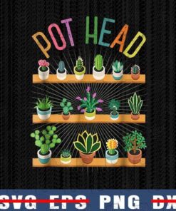Plant Lover and Gardener, Pot Head Succulent, Head Planter, Gardening, Cute Plants, Gardener Gifts, Customizable Png