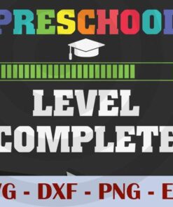 Preschool level complete Graduation, Customizable Layered Svg, Svg Eps Png Dxf