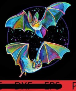 Psychedelic Bat, Halloween 2021 art, Halloween, Halloween Theme, Scary Halloween Gift, Customizable PNG