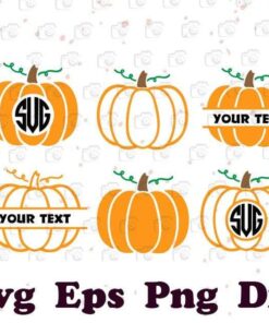 Pumpkin Svg, Pumpkin Clipart, Pumpkin Monogram Frame Svg ,Sayings, Silhouette Cameo, Cricut, Fall svg , Halloween Svg, Svg Eps Png Dxf