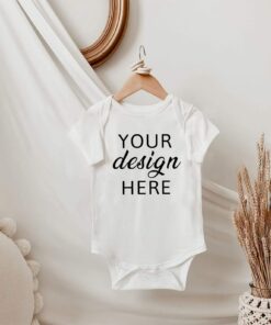 Rabbit skins 4400 mock up. Onesie mock up. Baby onesie mock ups. White baby onesie mock up. Baby bodysuit mock up. Onesie mock ups