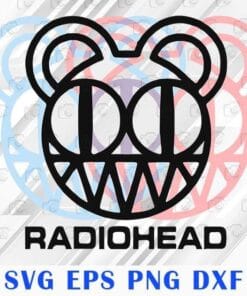 Radiohead Logo Dizzy, Radiohead Logo, Radiohead Music Brand, Alternative Rock, Electronica Rock Band, Music Lovers, SVG PNG DXF, EPS, PDF
