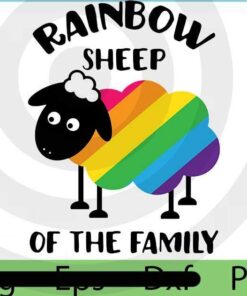 Rainbow Sheep of the family, 2021 Halloween, Halloween Theme, Halloween Stuff Customizable PNG