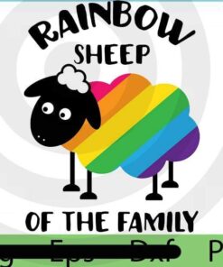 Rainbow Sheep of the family Baseball , 2021 Halloween Quotes, Halloween Theme, Funny Halloween saying Customizable PNG