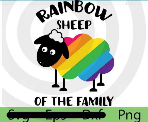 Rainbow Sheep of the family Baseball , 2021 Halloween Quotes, Halloween Theme, Funny Halloween saying Customizable PNG