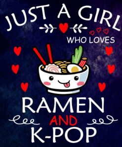 Ramen And K-Pop Anime Gifts for Teen Girls Official Teenager, Cute Ramen , Anime Lovers Layered Svg, Svg Eps Png Dxf