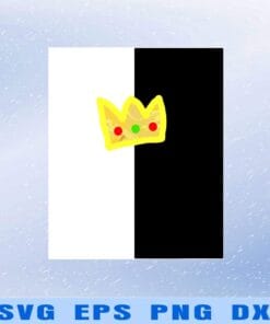 Ranboo Merch The King souvenir design, Gold Crown, Ranboo Crown, trending, Layered Svg Eps Png Dxf