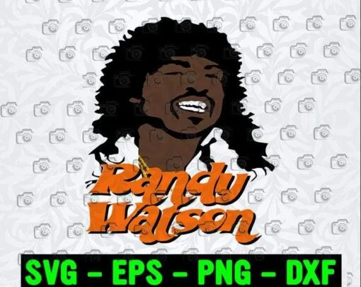 Randy Walson, Sexual Chocolate, Curly Hair men, Coming To America Theme, Coming 2 America, Music, Layered SVG, DXF, PNG, EPS
