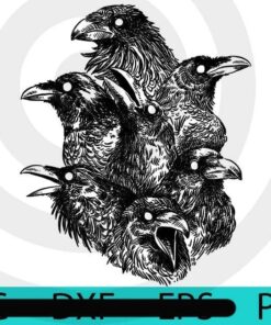 Raven pattern , Halloween, Halloween Art, Halloween 2021, 2021 Halloween, Halloween Gift, Halloween Theme, Scary Art, Cute Awesome Art, Funny Art, Customizable PNG