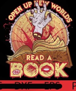 Read a Damn Book , Halloween 2021, Halloween, Halloween Theme, Halloween Art, 2021 Halloween, Halloween Gift, Man woman gift, Customizable PNG