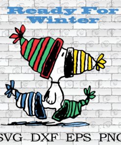 Ready For Winter Svg,Snoopy Svg , Snoopy Christmas, Layered SVG, DXF, PNG, EPS