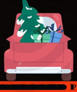 Red christmas elf riding monster truck Classic, Happy Christmas Christmas Truck X-mas, Christmas Day, Cute Christmas Gift, Customizable PNG