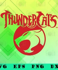 Red ThunderCats Logo, Thundercat Inspired Cartoon 1980's Emblem Logo, Marvel Comics, SVG PNG DXF, EPS, PDF
