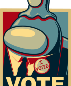 Retro Among Us I Voted, Among Trump, I Voted For Trump, Impostor, American President, Donald Trump, Among Us, SVG PNG DXF, EPS, PDF