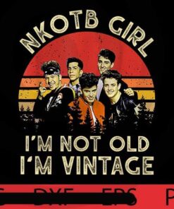 retro New Kids Girl Im Not Old Im Vintage Customizable PNG