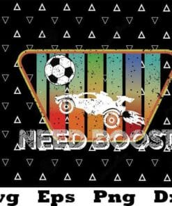 Retro Style Rocket RC Soccer Car League Gamer, Need Boost, video game fans, Retro style, Racing cars,SVG PNG DXF, EPS, PDF