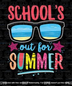 Retro Vintage Style Summer Dress School's Out For Summer,Last Day Of School, Summer Teacher Customizable Layered Svg, Svg Eps Png Dxf