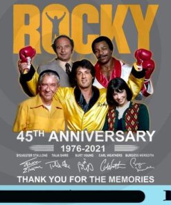 Rocky, 45 Anniversary, 1976-2021 thank you for the memories, Anni Poster, film Customizable Png