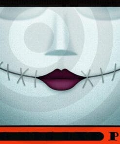 Sally Stitched Smile, The Nightmare Before Christmas, Happy Halloween 2021, Customizable PNG