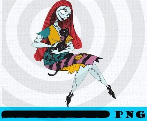 Sally , The Nightmare Before Christmas, Halloween Disney Film, Halloween 2021, Scary Film, Customizable PNG