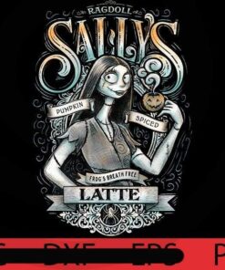 Sallys Pumpkin Spiced Latte, Halloween 2021, Halloween, Halloween Theme, Halloween Art, 2021 Halloween, Halloween Gift, Man woman gift, Customizable PNG