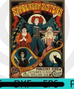 Sanderson Sisters, Halloween 2021 art, Happy 2021 Halloween, Halloween Theme, Scary Halloween Gift, Customizable PNG