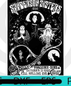 Sanderson Sisters, Halloween Black art, Happy 2021 Halloween, Halloween Theme, funny Halloween Gift, Customizable PNG