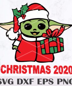 Santa Yoda, Christmas Gift Svg, Baby Yoda Christmas Svg, Yoda Svg, Merry Christmas Svg, Christmas Svg, Christmas 2020, Christmas Tree, Merry Christmas, Christmas Vacation, Layered SVG, DXF, PNG, EPS